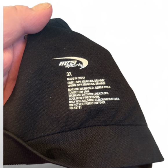 MTA Sport Black Racerback Sports Bra (New without tags!!) - Picture 2 of 3
